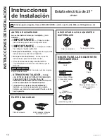 Preview for 60 page of GE JP3021 Owner'S Manual And Installation Instructions