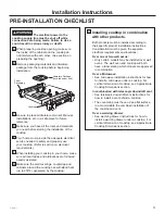 Предварительный просмотр 3 страницы GE JP3030D Installation Instructions Manual