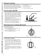 Предварительный просмотр 12 страницы GE JP3036 Owner'S Manual