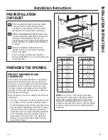 Предварительный просмотр 11 страницы GE JP328BKBB Owner'S Manual & Installation Instructions