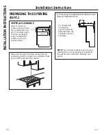 Предварительный просмотр 12 страницы GE JP328BKBB Owner'S Manual & Installation Instructions