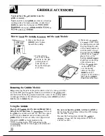 Предварительный просмотр 22 страницы GE JP383 Use And Care & Installation Manual