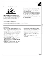 Preview for 21 page of GE JP385 Use And Care & Installation Manual