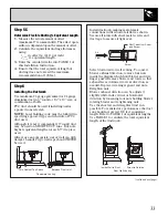 Preview for 33 page of GE JP385 Use And Care & Installation Manual