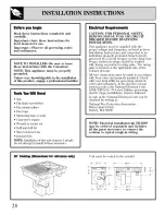 Предварительный просмотр 28 страницы GE JP389 Use And Care Manual