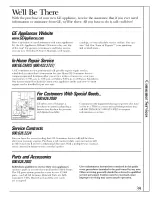 Предварительный просмотр 39 страницы GE JP389 Use And Care Manual