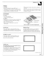 Preview for 25 page of GE JP389BJBB - 30" Electric Modular Cooktop Use And Care Manual