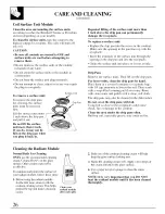 Preview for 26 page of GE JP389BJBB - 30" Electric Modular Cooktop Use And Care Manual