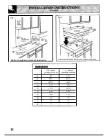 Preview for 12 page of GE JP392R Use And Care Manual