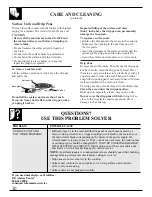 Preview for 10 page of GE JP626 Use And Care Manual