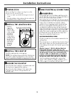 Preview for 11 page of GE JP626WFWW Owner'S Manual & Installation Instructions