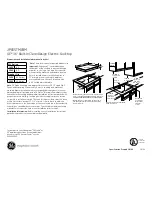 Preview for 1 page of GE JP655BMBB Dimensions And Installation Information