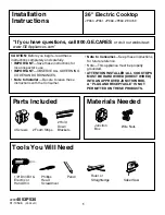 GE JP961 Installation Instructions Manual preview