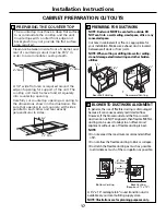 Предварительный просмотр 17 страницы GE JP989SKSS Owner'S Manual & Installation Instructions