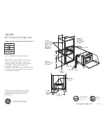 Preview for 1 page of GE JRP20SKSS - 24" Single Electric Wall Oven Dimensions And Installation Information