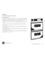 Preview for 2 page of GE JRP28SKSS - 24" Double Electric Wall Oven Dimensions And Installation Information