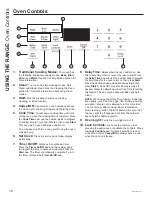 Предварительный просмотр 10 страницы GE JS645 Owner'S Manual