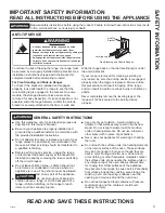 Предварительный просмотр 3 страницы GE JS660EL1ES Owner'S Manual