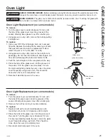 Предварительный просмотр 21 страницы GE JS660EL1ES Owner'S Manual