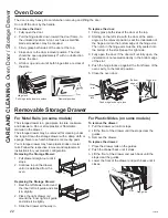 Предварительный просмотр 22 страницы GE JS660EL1ES Owner'S Manual