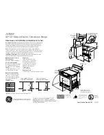 GE JS750SFSS Dimensions And Installation Information предпросмотр