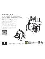 Предварительный просмотр 1 страницы GE JS760BL Dimensions And Installation Information