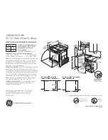 GE JSP42BKBB Dimensions And Installation Information preview