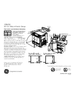 Preview for 1 page of GE JSP42SKSS Dimensions And Installation Information