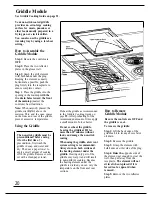 Preview for 20 page of GE JSP62GN Use And Care Manual