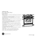 Предварительный просмотр 2 страницы GE JSS28BK Dimensions And Installation Information