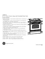 Предварительный просмотр 2 страницы GE JSS28DN Dimensions And Installation Information