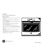 Preview for 3 page of GE JT3000SF Dimensions And Installation Information