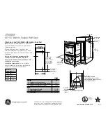 GE JT3500SFSS Dimensions And Installation Information preview