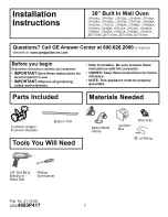 GE JT910AA Installation Instructions Manual preview