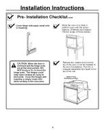 Preview for 4 page of GE JT910AA Installation Instructions Manual