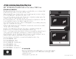 Preview for 3 page of GE JTD5000DN Dimensions And Installation Information