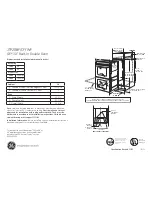 Preview for 1 page of GE JTP28 Dimensions And Installation Information