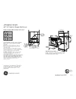 GE JTP30BM Dimensions And Installation Information preview