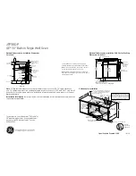 Preview for 2 page of GE JTP30DPBB Dimensions And Installation Information