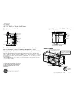 Предварительный просмотр 2 страницы GE JTP30SPSS Dimensions And Installation Information