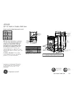 Preview for 1 page of GE JTP35DP Dimensions And Installation Information