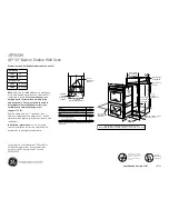 Предварительный просмотр 1 страницы GE JTP35SM Dimensions And Installation Information