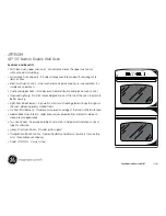 Предварительный просмотр 2 страницы GE JTP35SM Dimensions And Installation Information