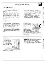 Предварительный просмотр 9 страницы GE JTP44 Use And Care Manual