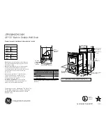 Preview for 1 page of GE JTP55 Dimensions And Installation Information