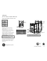 Preview for 1 page of GE JTP55SM Dimensions And Installation Information