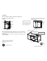 Preview for 2 page of GE JTP70DPBB Dimensions And Installation Information