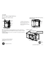 Preview for 2 page of GE JTS10DP Dimensions And Installation Information