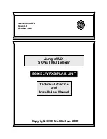 Preview for 1 page of GE JungleMUX 86445-31 Technical Practice And Installation Manual