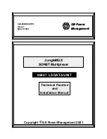 GE JungleMUX SONET 86447 Installation Manual preview